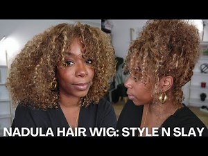 Ditch the Bleach and Grab a Wig! 👱‍♀️ Detailed Curl Tutorial + Blonde Wig Styling | Nadula Hair