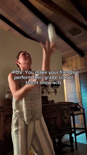 Because when you missed their childhoods, you have to make your besties perform their grade school