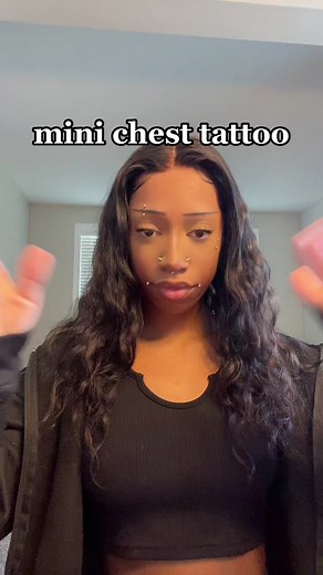 Minimal Chest Tattoo Process | Quick and Easy Tattooing