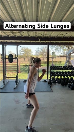 Alternating Side Lunges