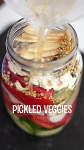 Pickled Veggies that goes best with Sandwiches and Burgers 😋 Aaj hi try karo. Pickled Veggies Prep time - Cooking time - Serves - Ingredients Cucumber diced (खीरा) - ½ cup Carrots sliced (गाजर) - 1 cup Radish sliced (मूली) - 1 cup Green Chilli (हरी मिर्च) - 2 nos Bayleaf (तेज पत्ता) - 1no Red chilli (लाल मिर्च) - 1 no Garlic cloves (लहसुन) - ½ cup Cauliflower Florets (गोभी) - 1 cup Ginger sliced (अदरक) - 7-8 nos For Pickling Liquid Water (पानी) - 1 cup Vinegar (सिरका) - 1 cup Salt (नमक) - 2 tbs