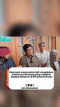 Submitting Amicus Curiae in Nadiem Makarim's Case at the Central Jakarta District Court