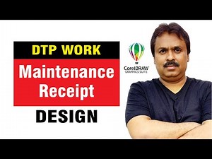 Flat Maintenance Receipt Design || DTP Work || CorelDRAW || Rashid || Receipt Size || Smart DTP Tips