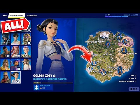 All 14 Character Locations in Fortnite Chapter 7 Season 1 (Full Guide)