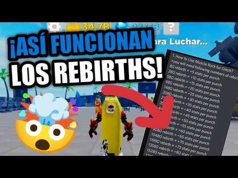 ¡ASÍ ES COMO FUNCIONAN LOS REBIRTHS! 🤫 EN 💪 MUSCLE LEGENDS 💪 | ROBLOX