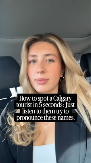 Jordan Fahr | Calgary Realtor on Instagram: "If you say ‘Cal-ga-ry’ with three syllables, just know every local in the room is judging you… In this city we try to find a shortcut for every word we pronounce. The fewer syllables you use, the more “local” you sound. The Local Cheat Sheet: •Calgary: It’s NOT Cal-Gary… it’s just Cal-gree. I have no idea who decided this but it’s just the way locals roll •Shaganappi: Instead of Shag-a-Nap-pee, try Shag-uh-nappy.the slightest change makes all the diff