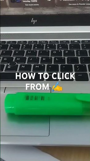 HOW TO CLICK LAPTOP FROM PEN