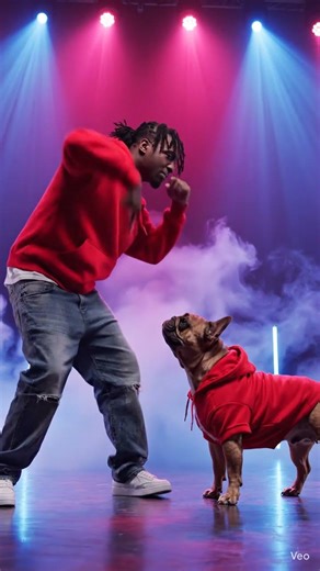 me and my dog dancing with stage