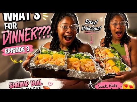 The EASIEST Shrimp Boil Foil Packs You’ll Ever Make! | What’s for Dinner? Ep. 3 🍤