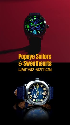 Love at First Tick ⚓🌹 Inspired by Popeye and Olive Oyl’s legendary romance, this automatic timepiece features an exhibition caseback, Swiss Super-LumiNova, and playful dial details—crafted for love that lasts day and night. Shop today on 𝙨𝙥𝙞𝙣𝙣𝙖𝙠𝙚𝙧-𝙬𝙖𝙩𝙘𝙝𝙚𝙨.𝙘𝙤𝙢️️