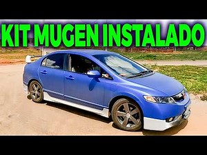 O New Civic G8 Azul MAIS LINDO do Brasil! Instalei o Kit Mugen!