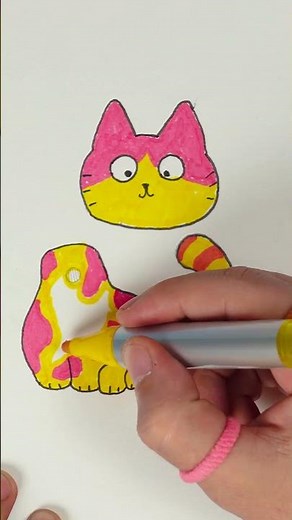 😻 DIY Paper Cat That Comes To Life #shorts #diyforkids