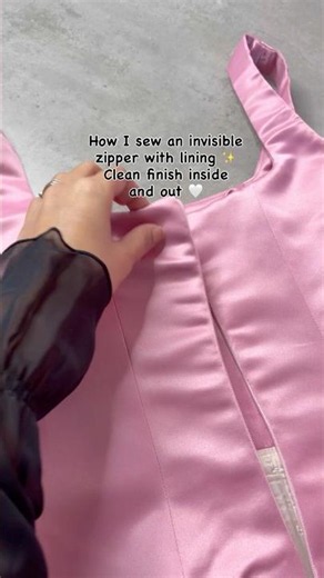 Sew invisible zipper #sewing #sewingtutorials #sewingtips #diy
