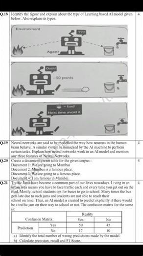 class 10th Artificial Intelligence sample paper 2025-26