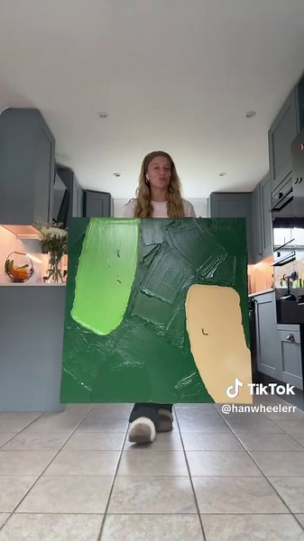 Did a painting inspired by @werner bronkhorst for my brother’s new place 🏌️‍♂️⛳️ #painting #art #wernerbronkhorst #golf #golftiktok