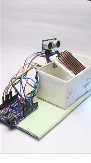 Wet and dry segregation project using arduino #arduino #arduinoproject #diy