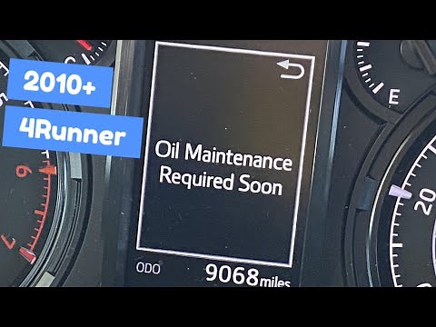 2010-2023 4Runner oil life reset / How to reset Maintenance required soon 5th gen