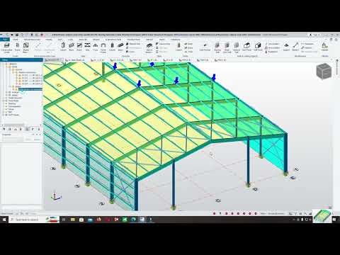 8. Model Roof Pannel And Wall Pannel in Tekla Structural Designer Eurocode3