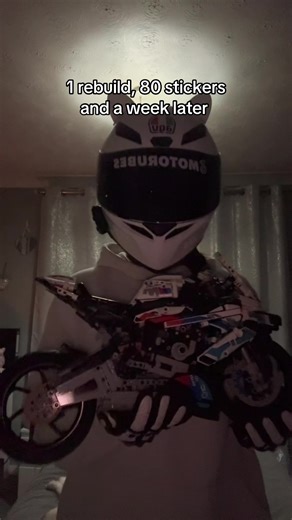Transforming a BMW LEGO Motorcycle with 80 Stickers