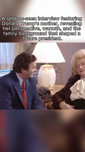 This video showcases a rare and intimate interview with Mary Anne MacLeod Trump, the mother of Donald Trump. Far from the spotlight that often surrounds the Trump family, this clip provides a gentle and personal view of the woman who raised one of the world’s most talked-about figures. Her voice, demeanor, and reflections offer valuable insight into the family’s early life, values, and the environment in which Donald Trump grew up. It’s a fascinating look at a side of the Trump story that is rar