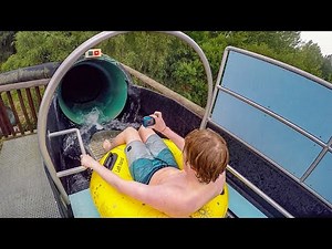 Black Inner Tube Slide at Djurs Sommerland Vandland