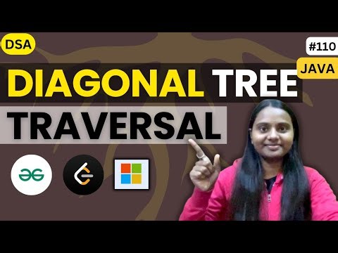 Diagonal Tree Traversal | Tree 🌳 | GFG | JAVA | DSA 🔥