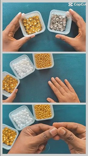 Bead Cap Bracelet Making✨ #handmadejewelry #GoldBracelet #BeadCaps #CrystalTec #DIYJewelry #Bracelet