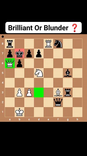 Brilliant Or Blunder ❓🤔 #chess #chessmoves | Chessfever1
