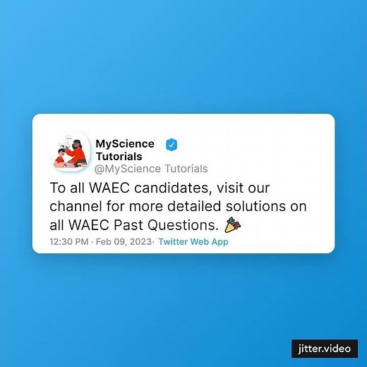 Detailed WAEC Past Questions and Answers on MyScience Tutorials
