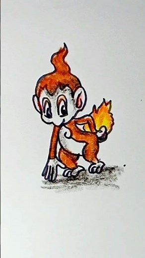 How to draw pokemon chimchar