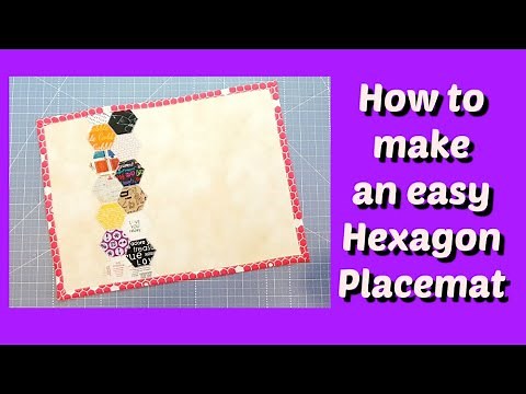 How to Make a Quick and Easy Hexagon Placemat with Nicole Reed From Darvanalee Designs Studio Part 1