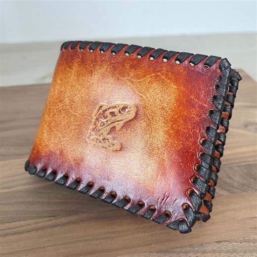 Hand Tooled Leather Bifold Wallet: Custom Western Wallet - Etsy