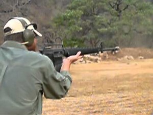 M16A1 Full Auto, Slow Motion