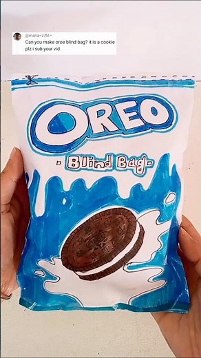 Oreo blind bag unboxing || cute paper Squishy keychain inside#oreo #blindbag #papersquishy