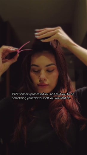 the midnight version of me really thought she was a professional. #fringebangs #haircut #bangs