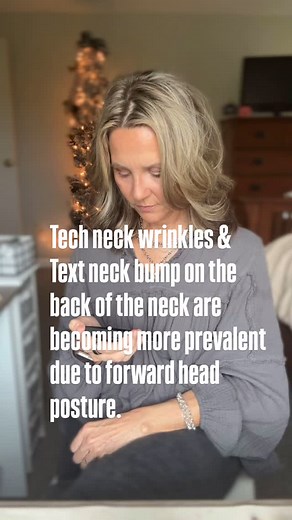 Kimberly Weimer on Instagram: "Here are several effective ways to improve neck wrinkles and reduce the appearance of a neck bump: Maintain Good Posture: Being mindful of your posture while using devices can significantly reduce strain on your neck. Keep your head aligned with your spine and avoid hunching over your phone or computer. Neck Exercises and Stretches:Incorporate neck stretches and exercises into your daily routine. Simple movements like tilting your head side to side, rotating your n