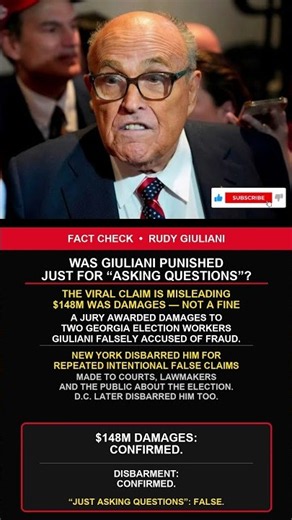 Why Rudy Giuliani Was Ordered to Pay $148 Million and Disbarred