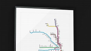 Chicago CTA Map - Etsy