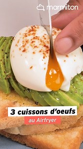 On te montre comment faire cuire tes oeufs au airfryer en deux temps trois mouvements 😉 #savoirfaire #airfryer #cuisson #oeufs #tips #astuce | Marmiton