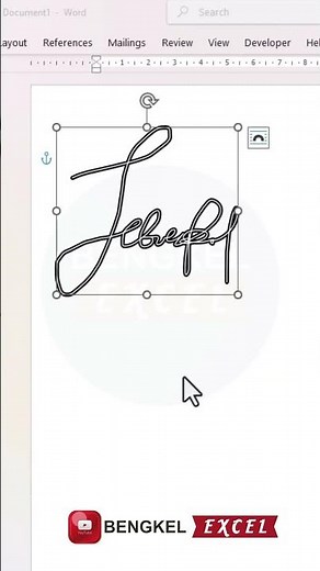 how to make a signature in word #shortvideo #shortsfeed #shorts