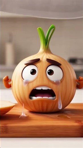 Onion was crying 😭 #ai #viral