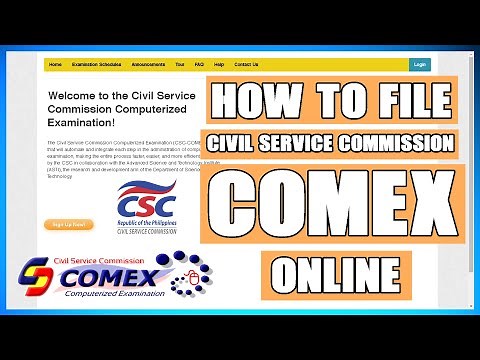 HOW TO FILE CSC COMEX ONLINE | CIVIL SERVICE EXAMINATION
