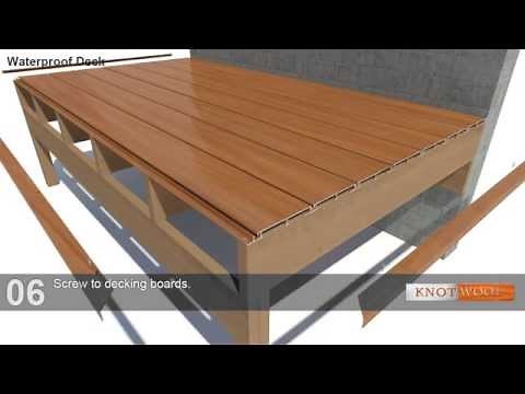 Knotwood Interlocking Aluminium Decking