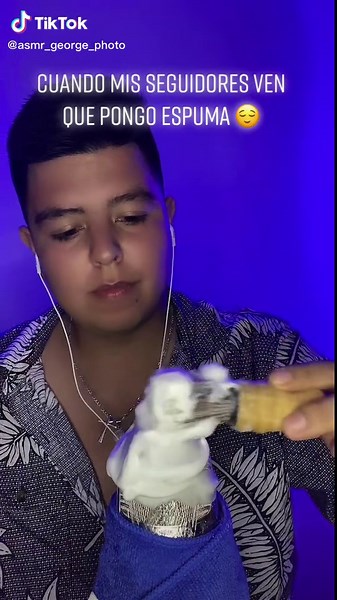 Asmr con Espuma 😌 #asmr #asmrsounds #asmrvideo #asmrtiktoks #asmrart #artist