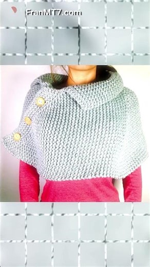 Create Stunning DIY Knit & Crochet Capes 🧶 Easy Handmade Designs! #Handmade #Crafting