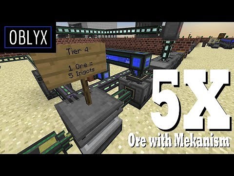 1 Ore in, 5 Ingots Out With Mekanism
