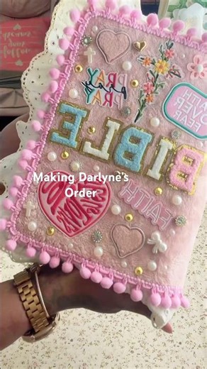 Making Darylne’s Custom Bible Cover 🤍