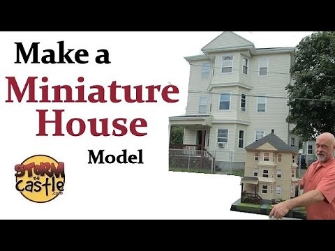 How to Make a Miniature House Model with foam board