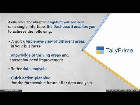 How to Access Dashboard in TallyPrime | TallyHelp