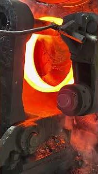 Inside the forging factory tour From Solid Billet to Perfect Ring – Ring Rolling Process #forging